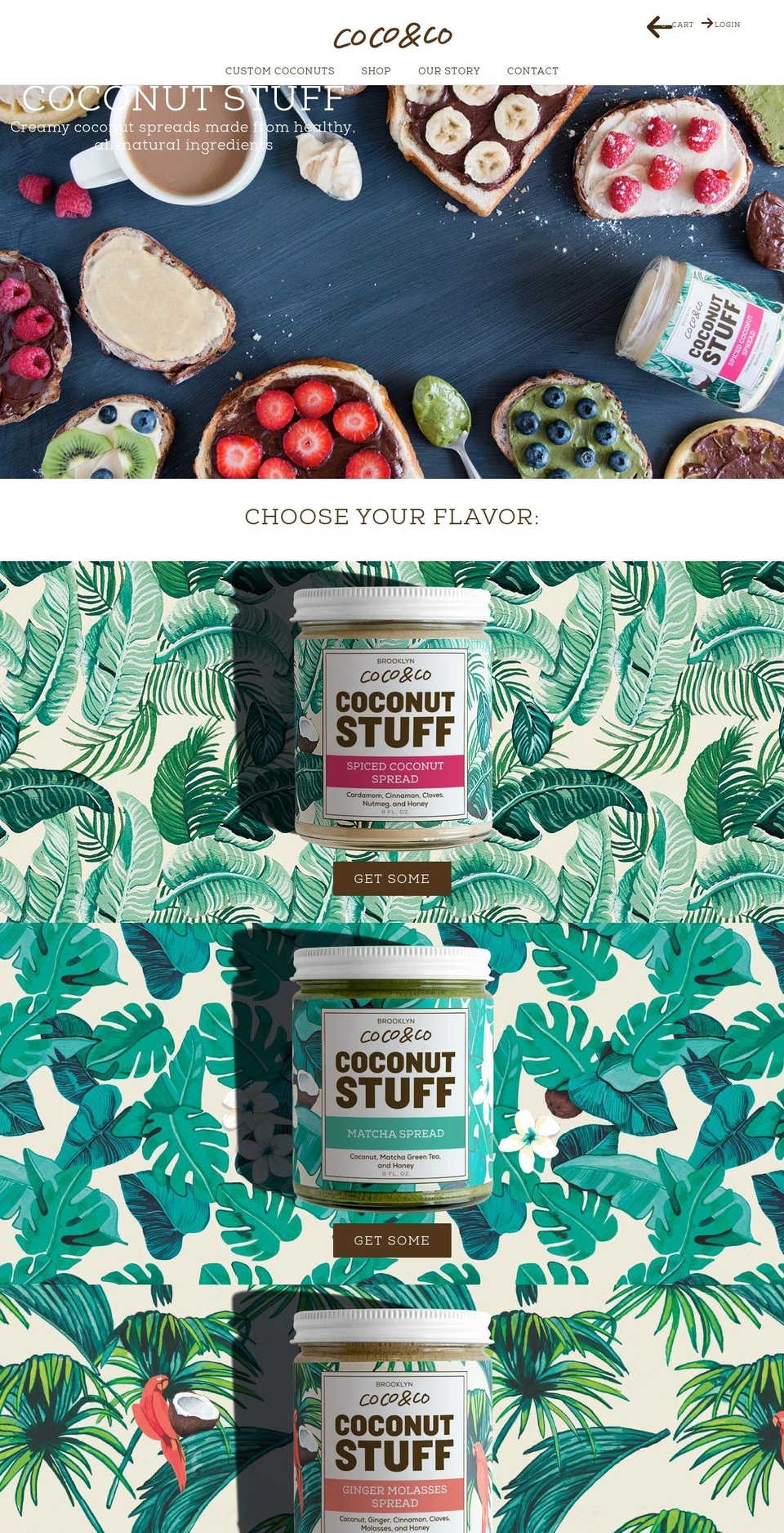 coconutstuff.com — Shopify storefront screenshot