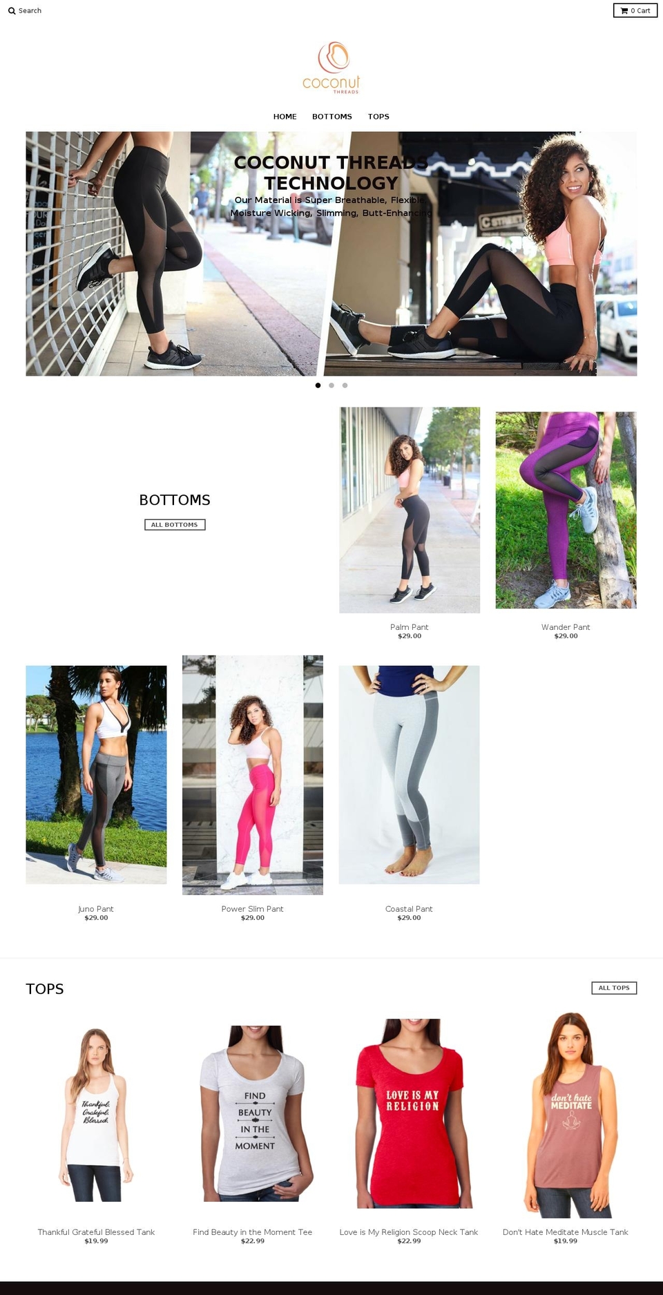 coconutthreads.clothing shopify website screenshot