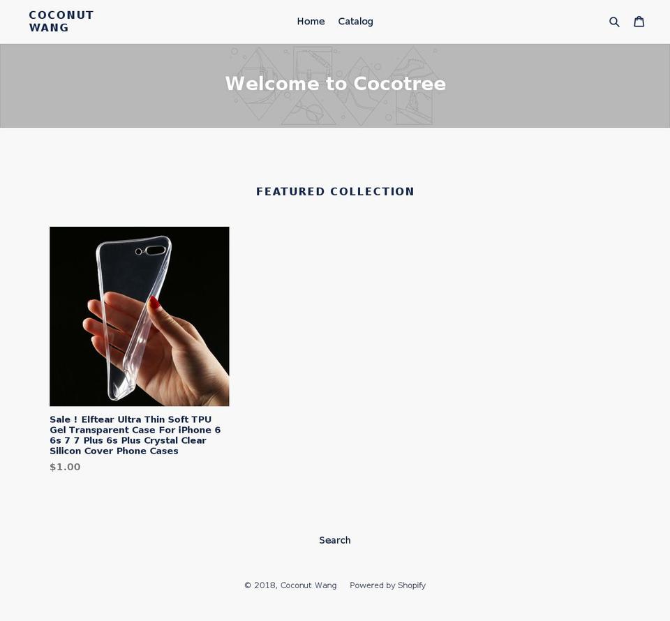 coconutwang.com — Shopify storefront screenshot