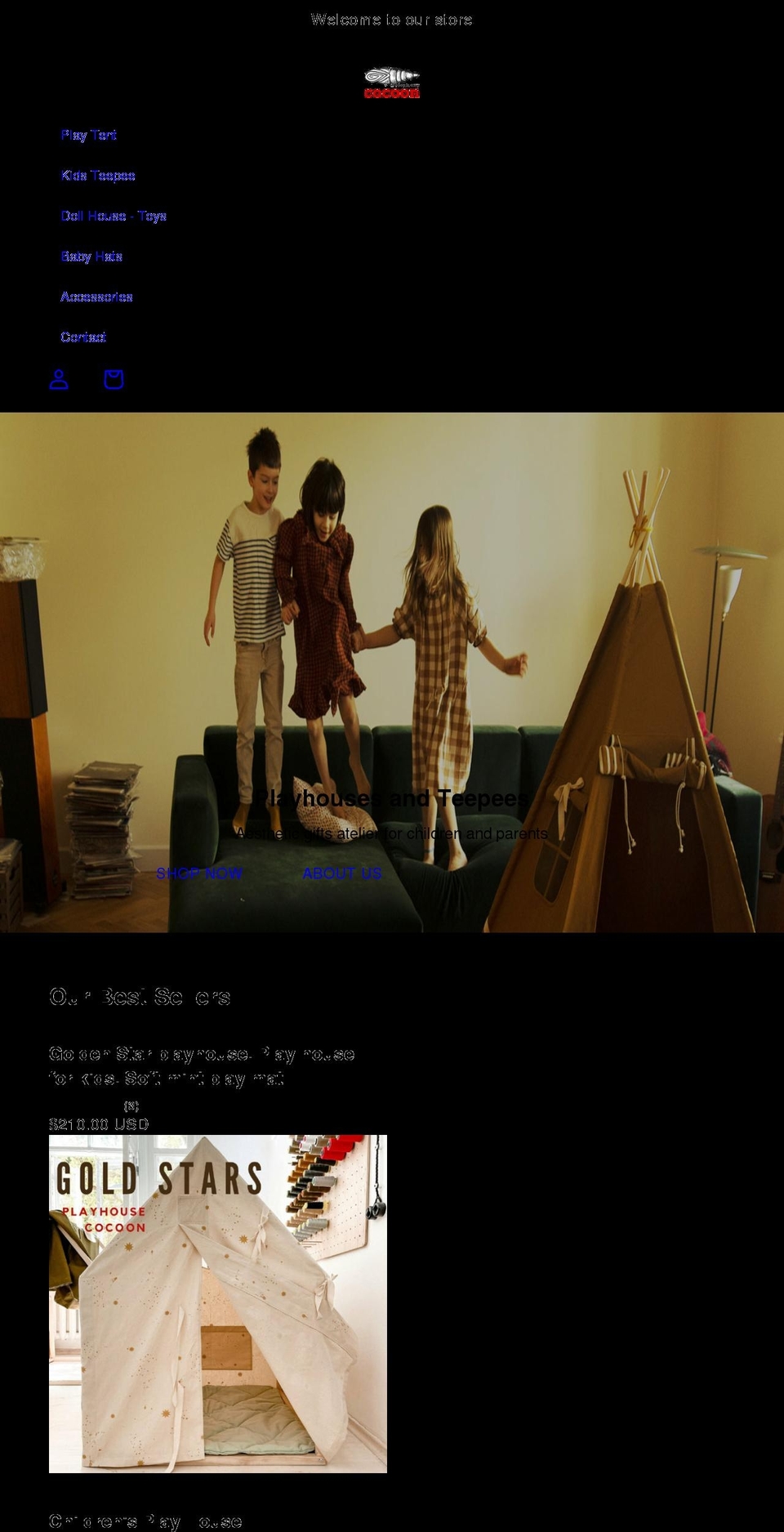 cocoongift.com shopify website screenshot