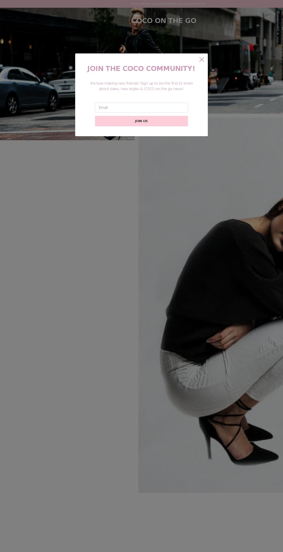 cocoonthego.com shopify website screenshot