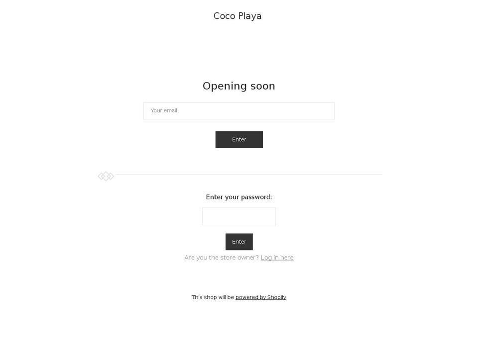 cocoplaya.com — Shopify storefront screenshot