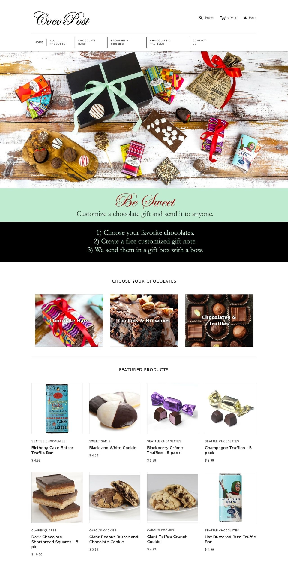 cocopost.com shopify website screenshot