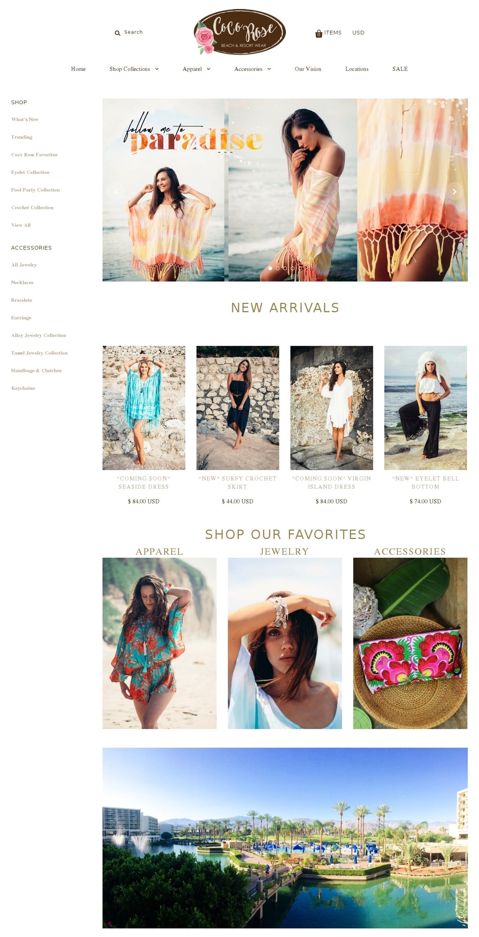 cocorose.com shopify website screenshot