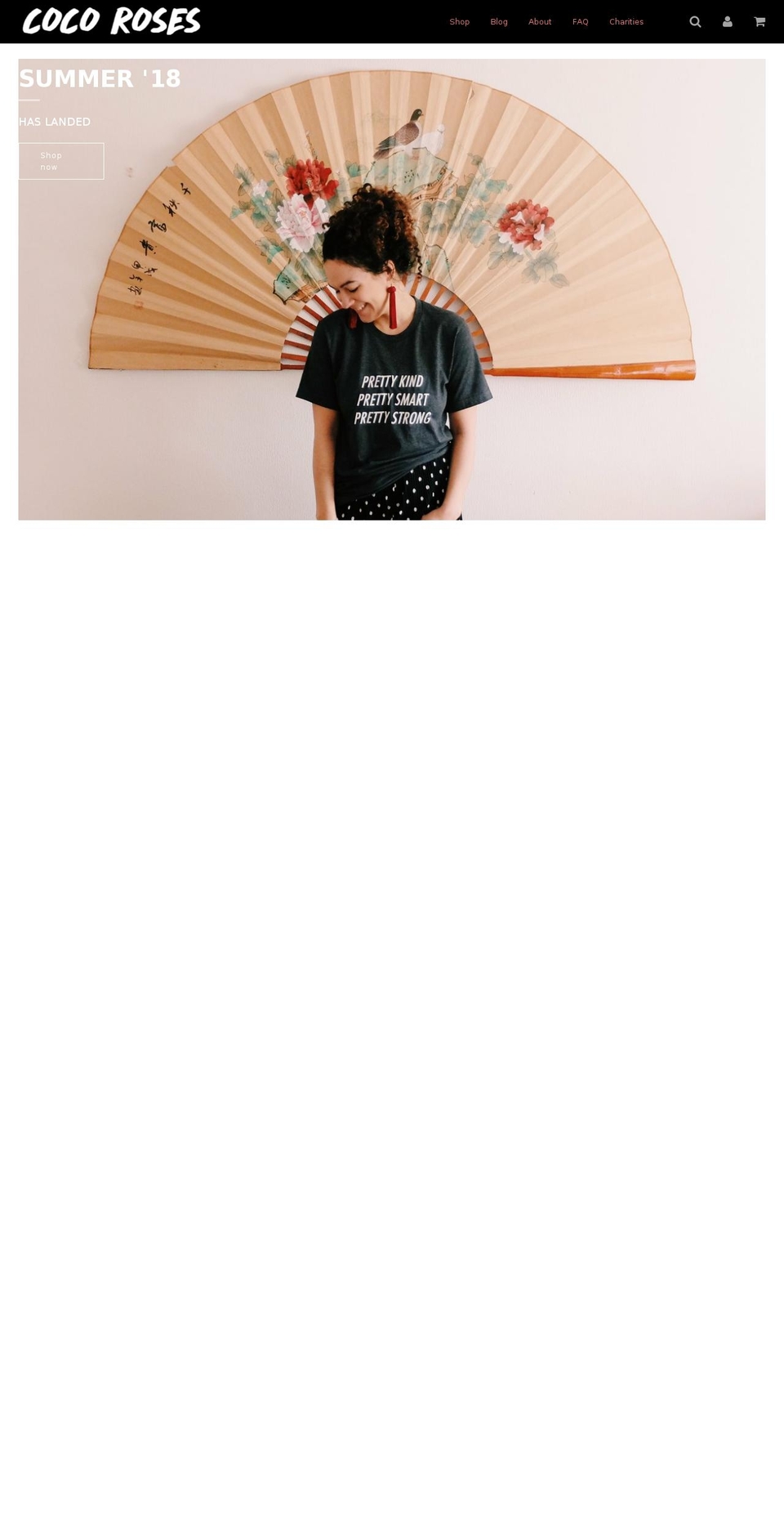 cocorosesapparel.com shopify website screenshot