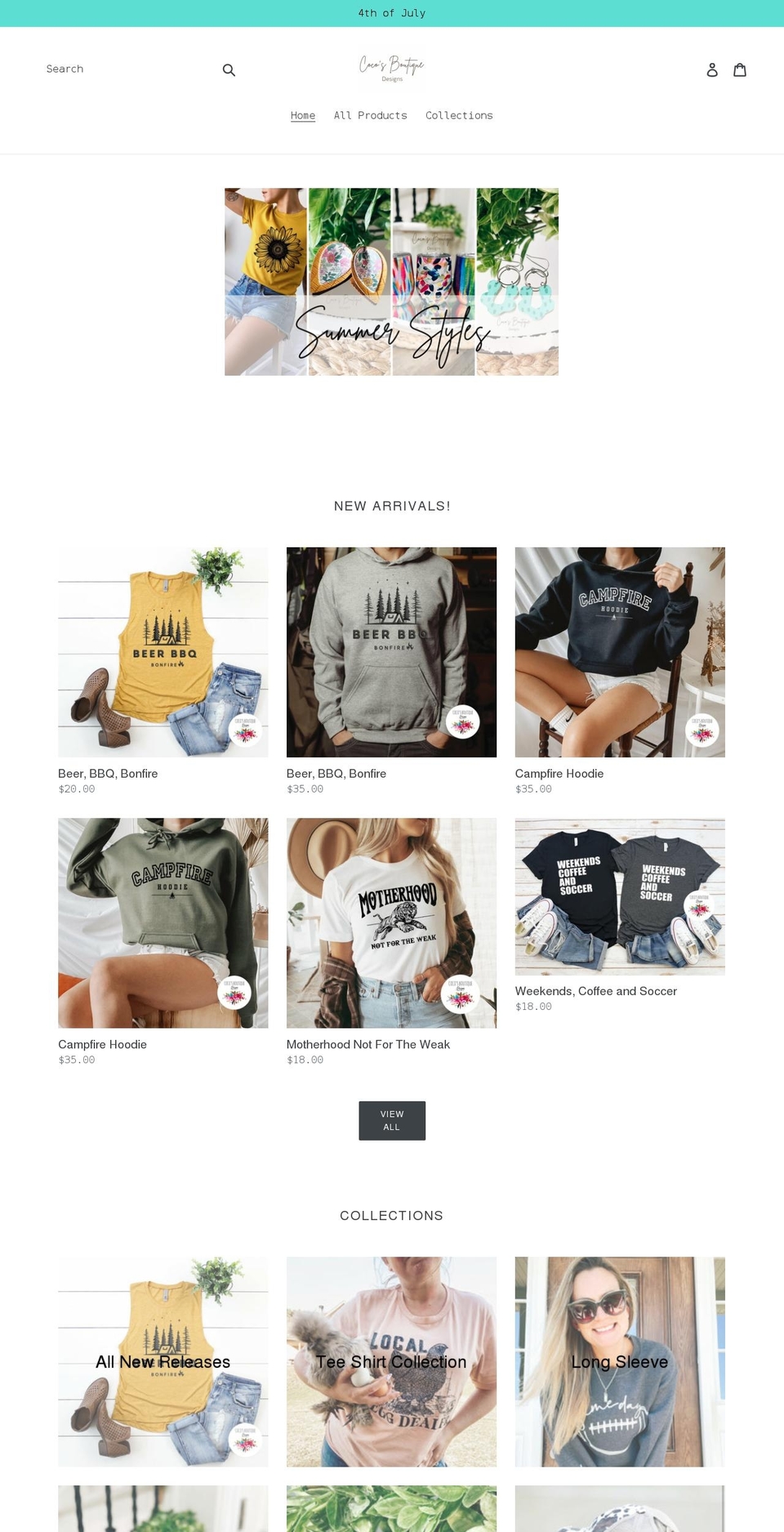 cocosboutiquedesigns.com shopify website screenshot