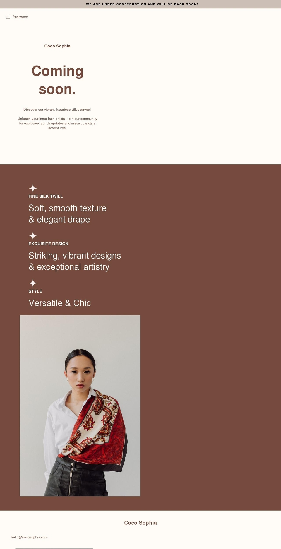 cocosophia.com shopify website screenshot