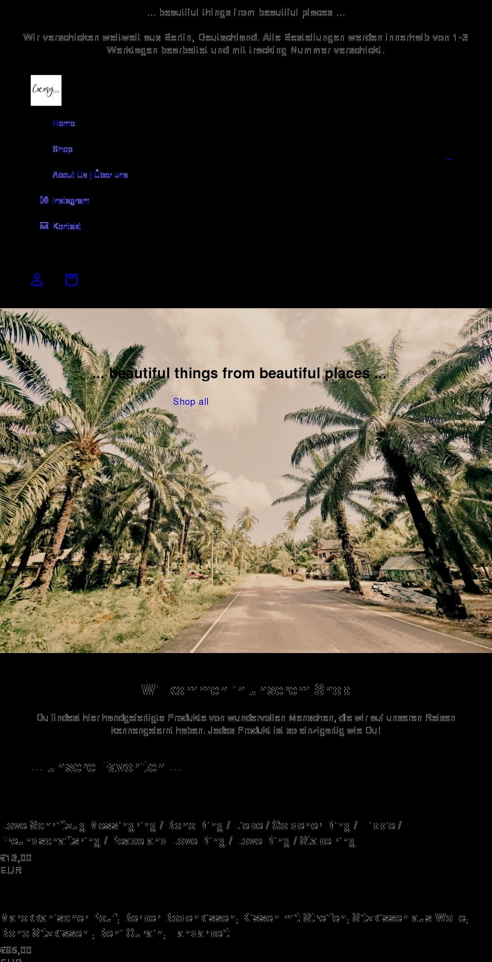 cocosy.berlin shopify website screenshot