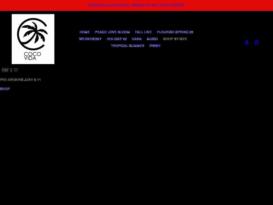 cocovida.co shopify website screenshot