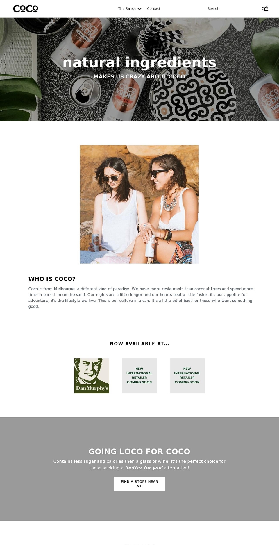 cocovodka.com — Shopify storefront screenshot