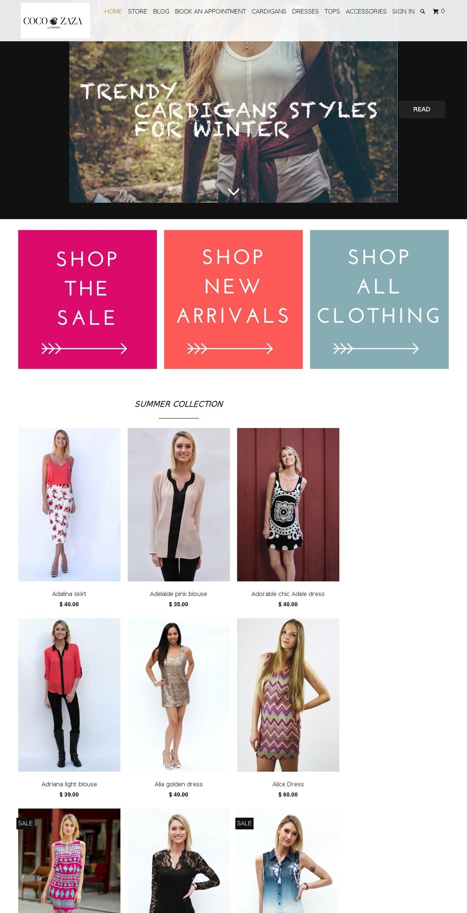 COCOZAZA_new Shopify theme site example cocozazala.com