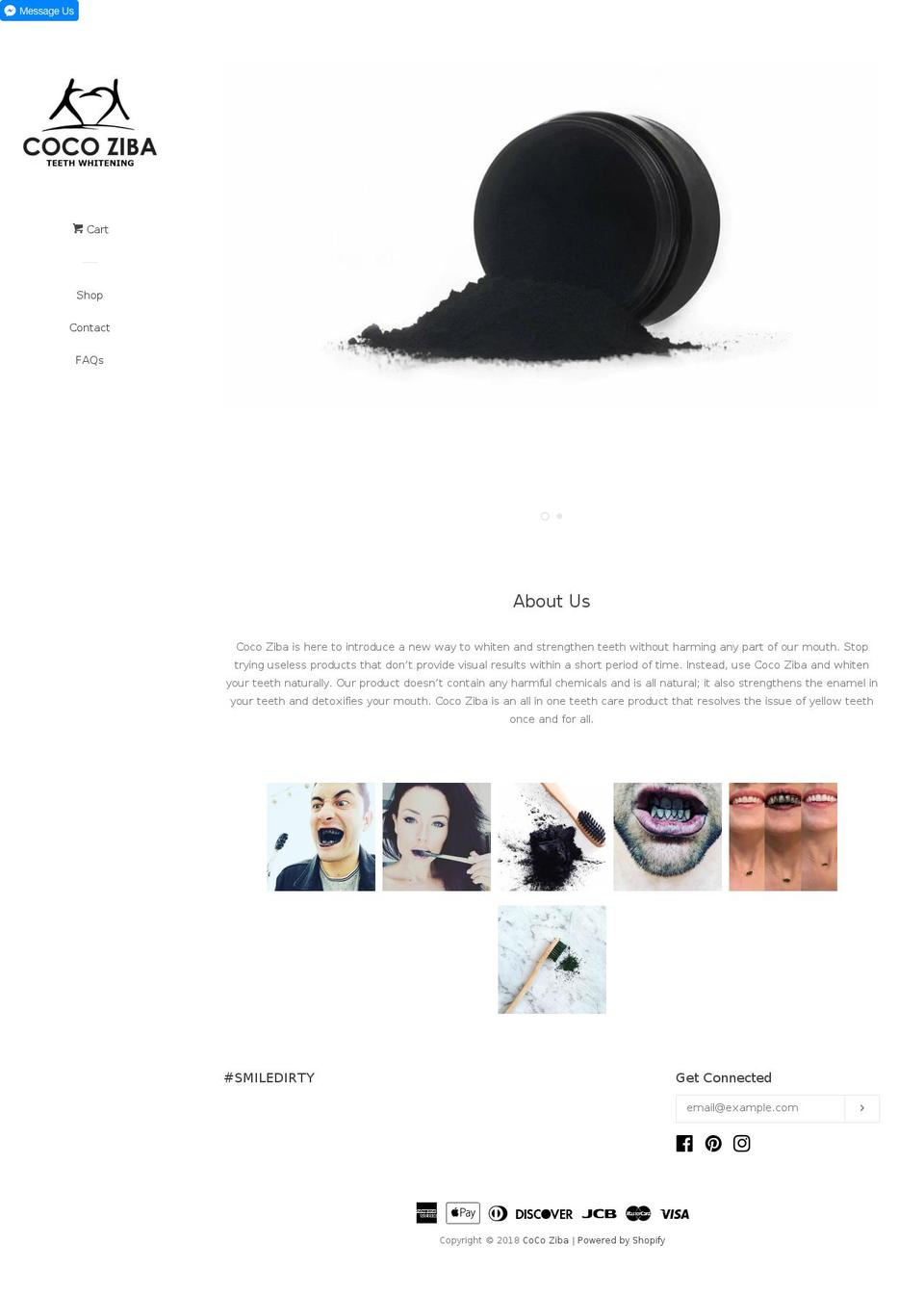 cocoziba.com — Shopify storefront screenshot