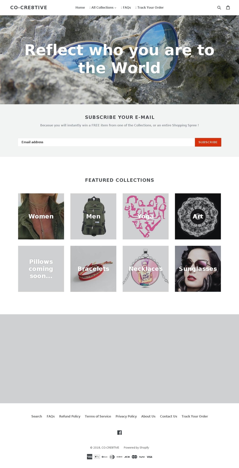 cocre8tive.com — Shopify storefront screenshot
