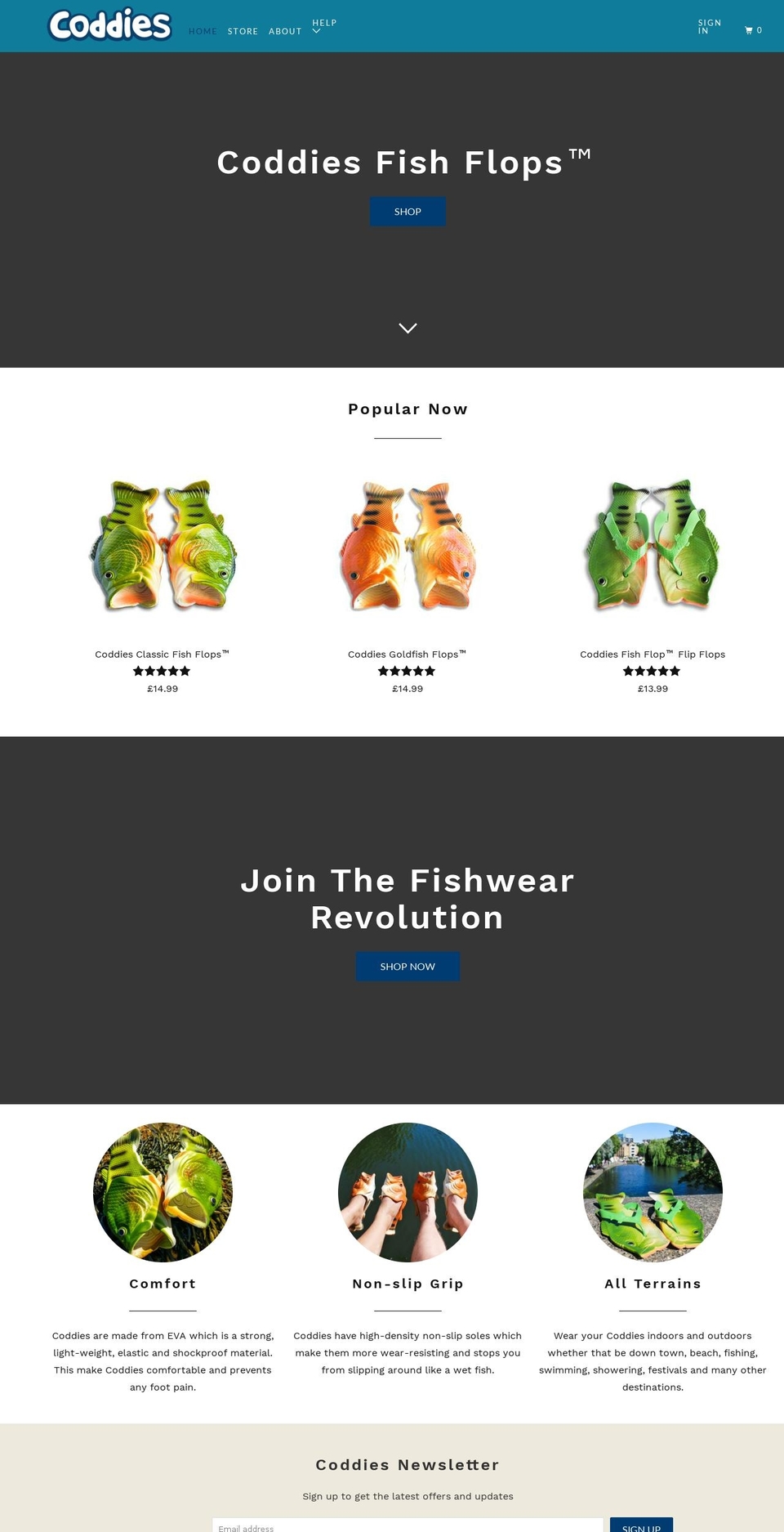 coddies.com shopify website screenshot