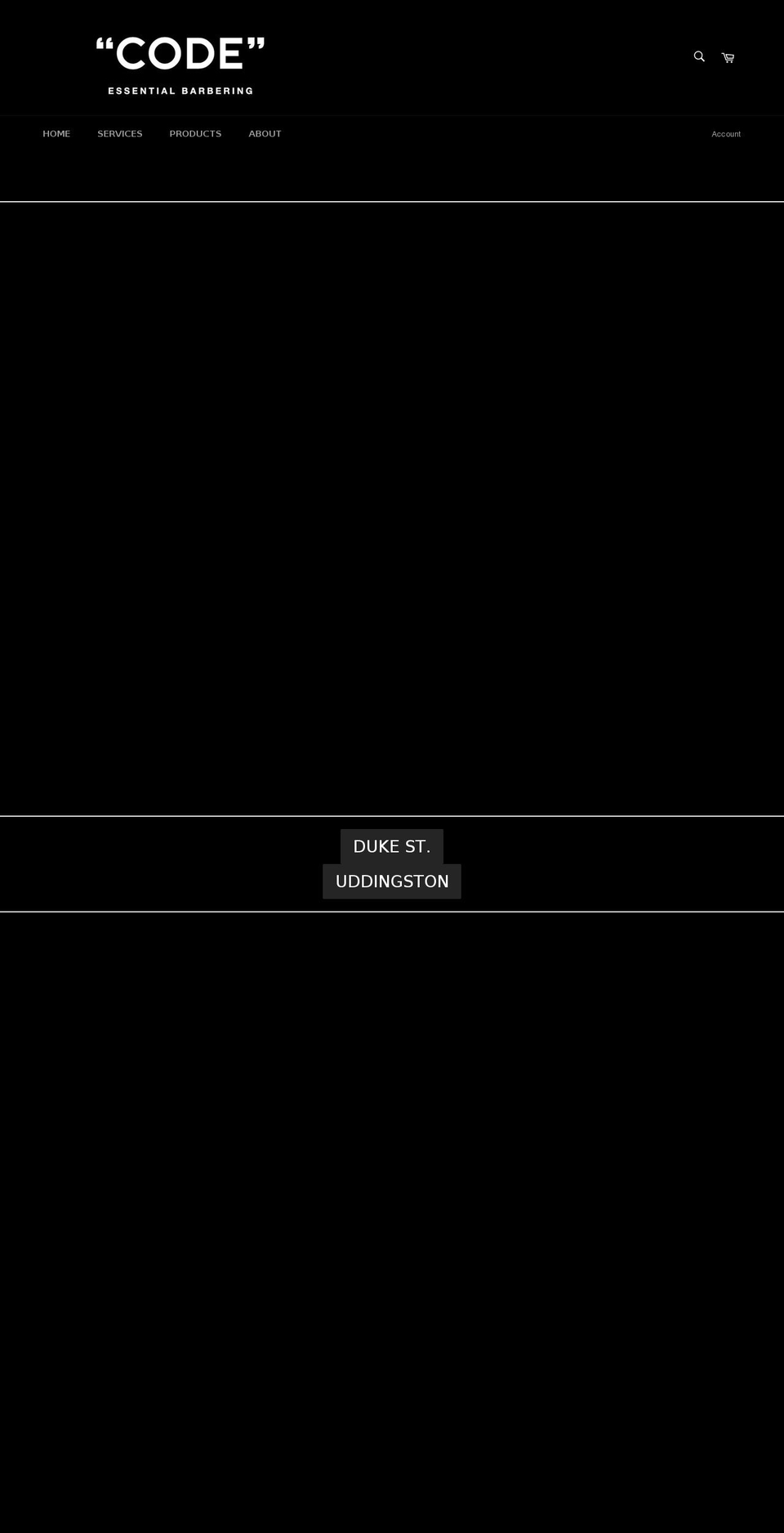 codebarbers.co.uk shopify website screenshot