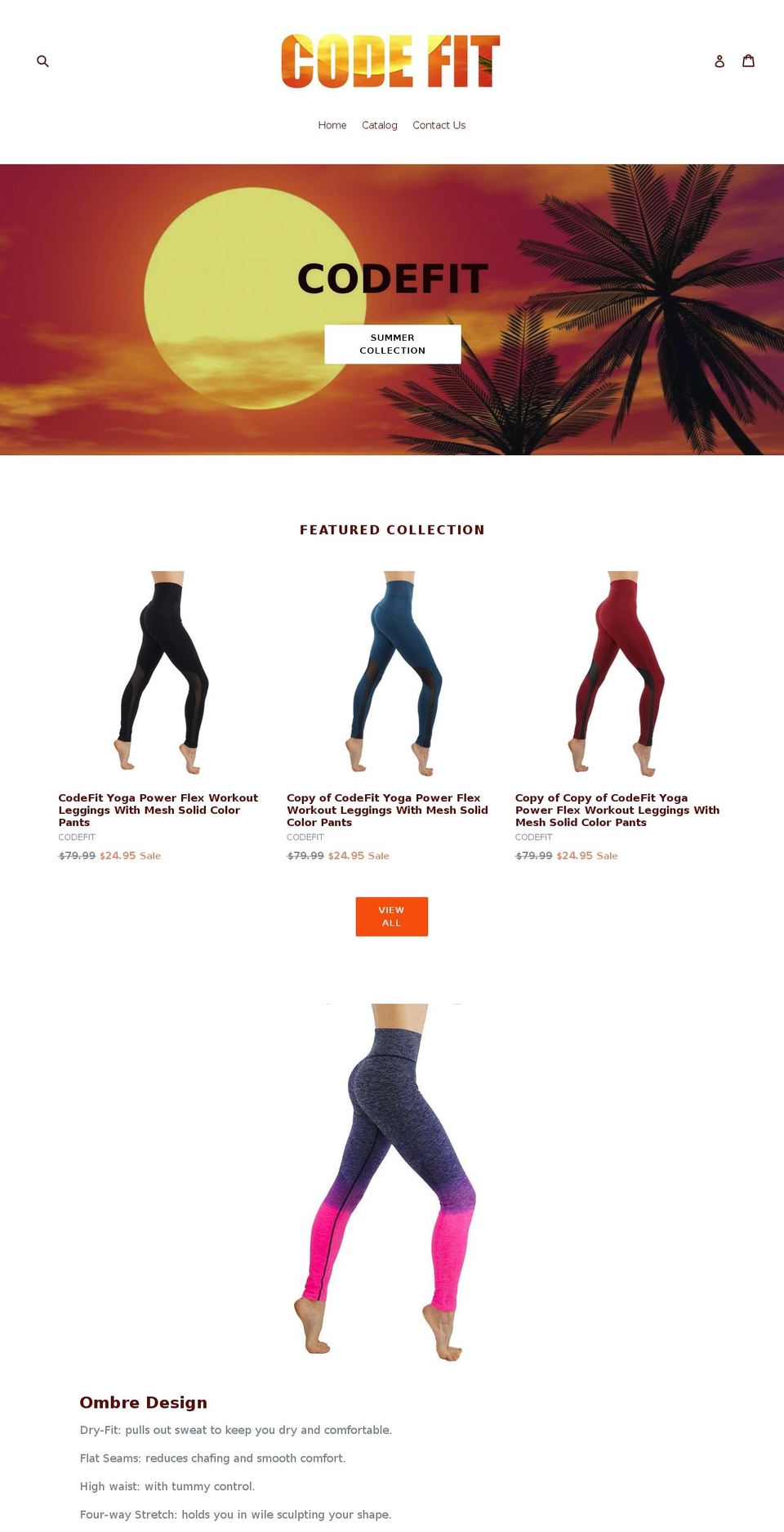 codefitmiami.com — Shopify storefront screenshot