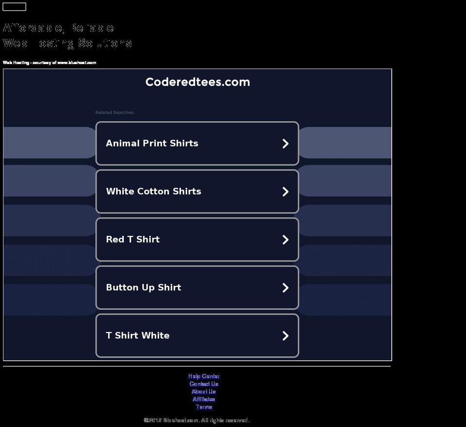 coderedtees.com — Shopify storefront screenshot
