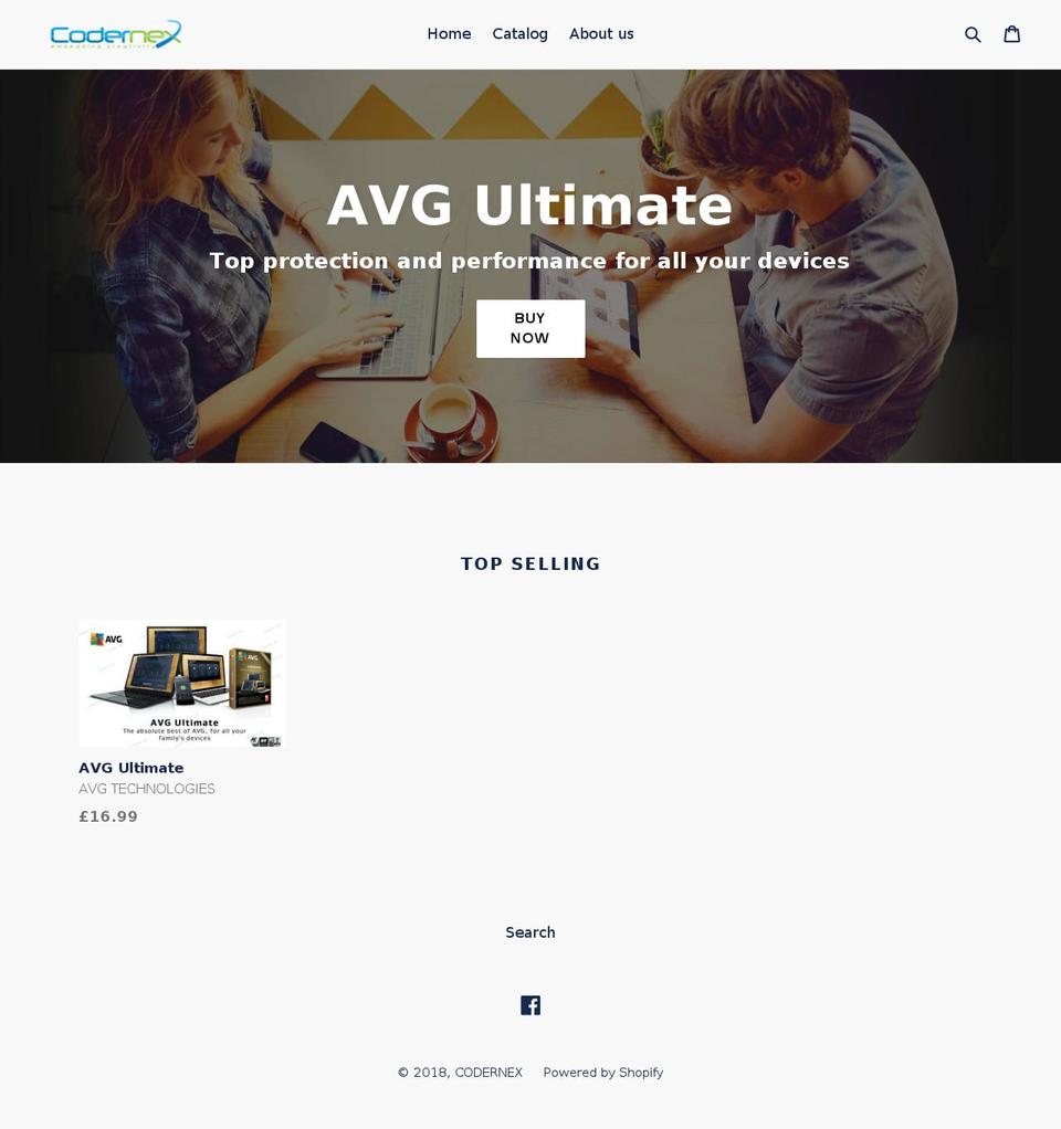 codernex.com — Shopify storefront screenshot