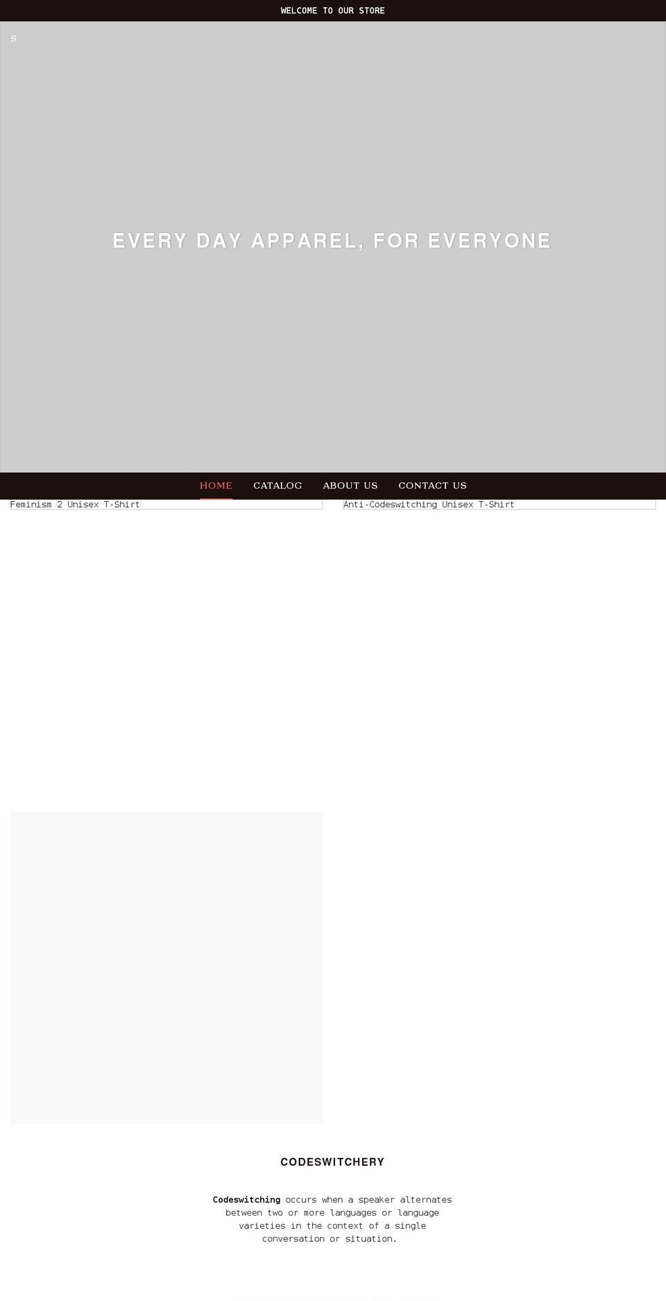 codeswitchery.com shopify website screenshot