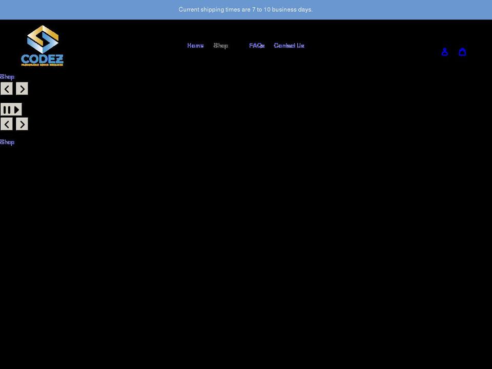 codez4u.com shopify website screenshot