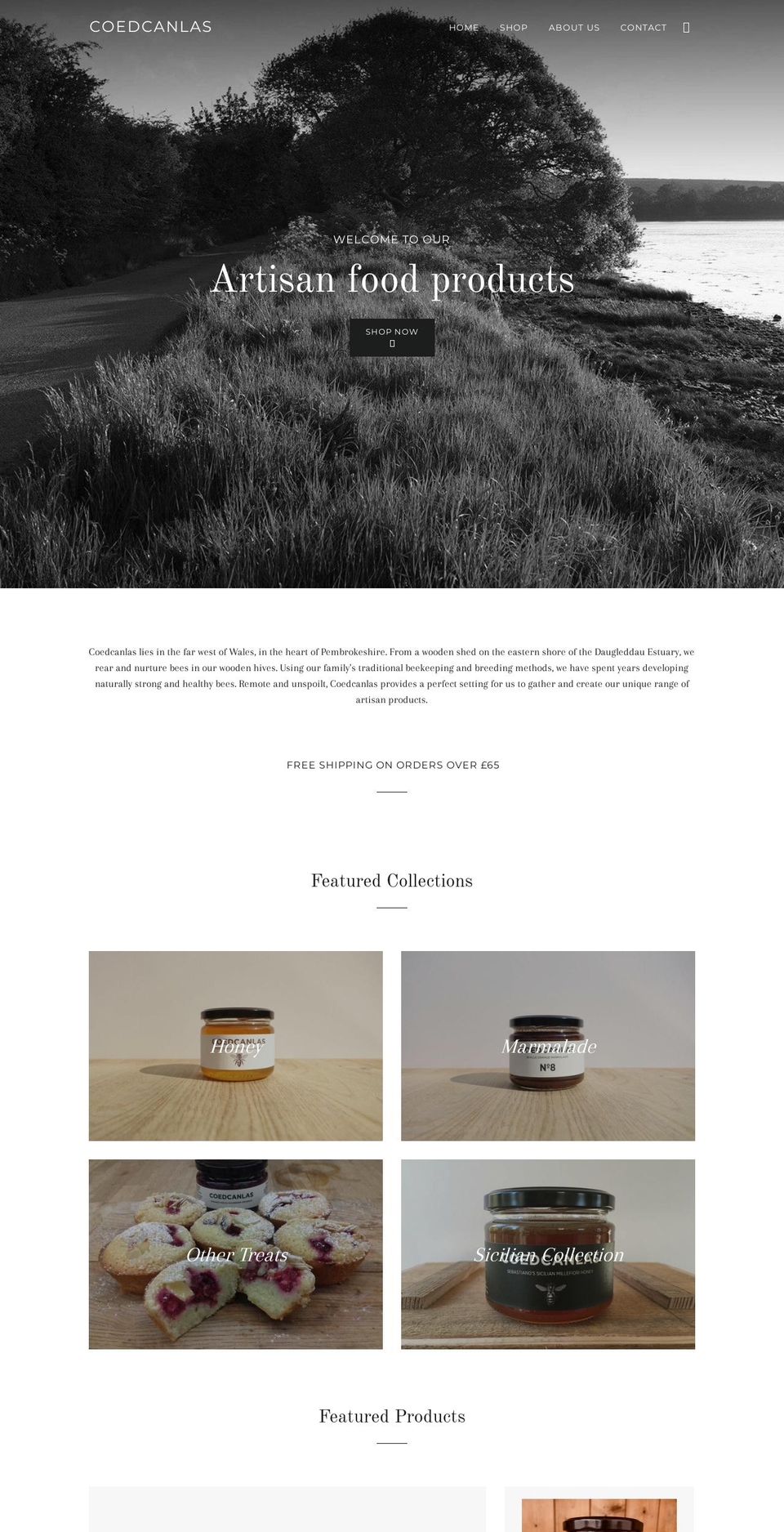 coedcanlas.cymru shopify website screenshot