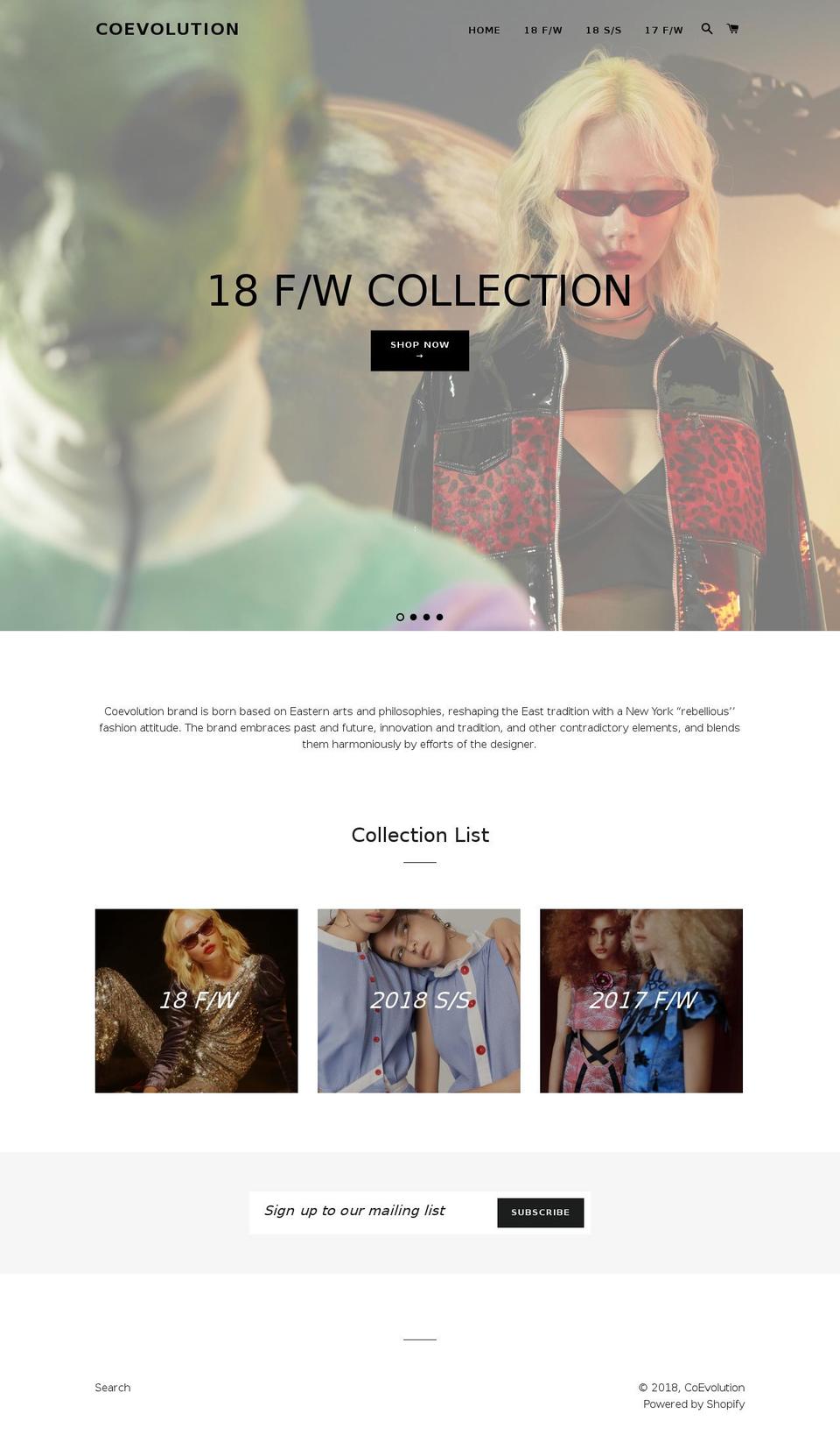 coevolutionstudio.com — Shopify storefront screenshot