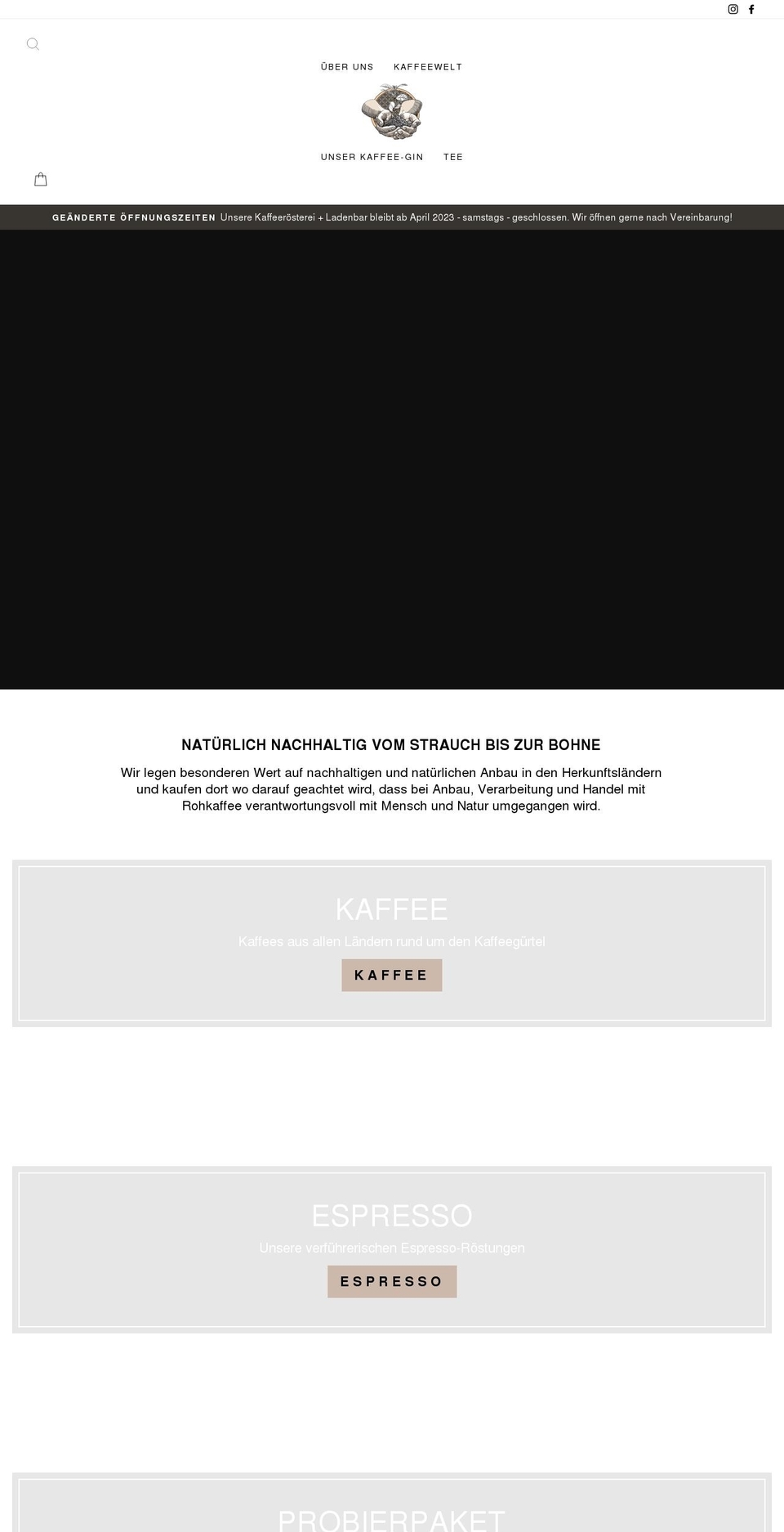 cofea-adoro.de shopify website screenshot