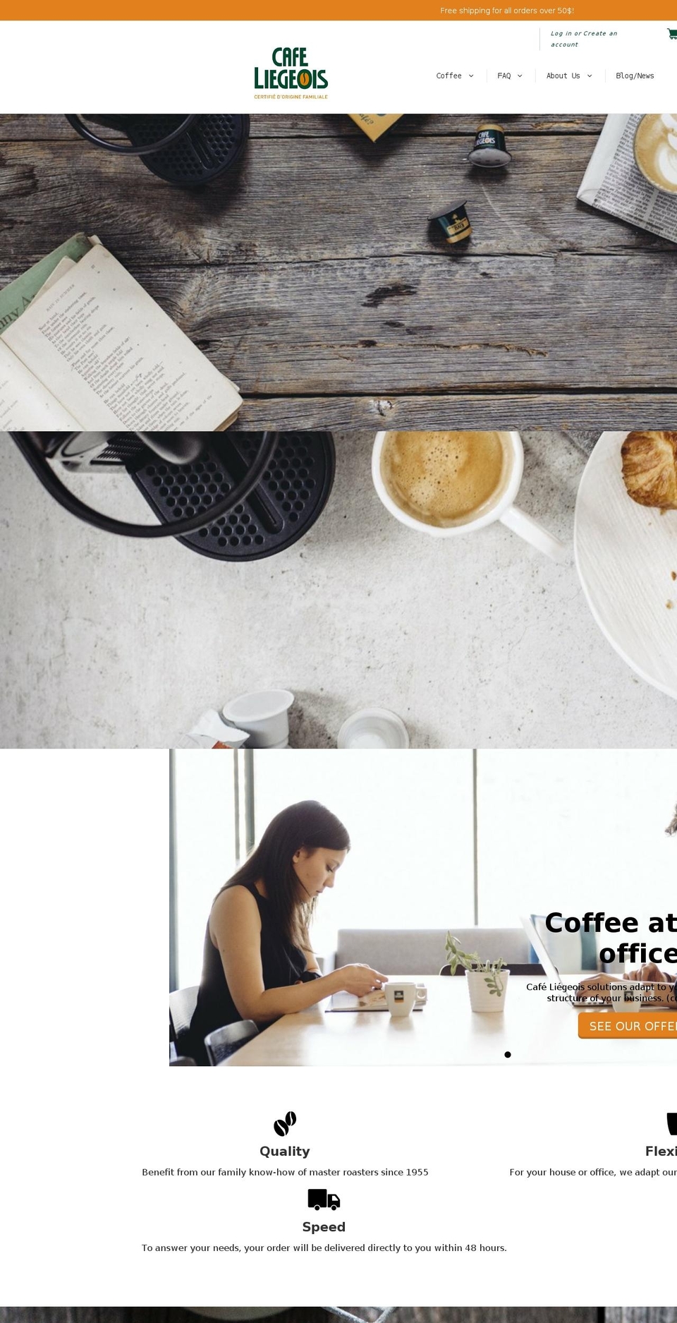 coffee-nespresso.com — Shopify storefront screenshot