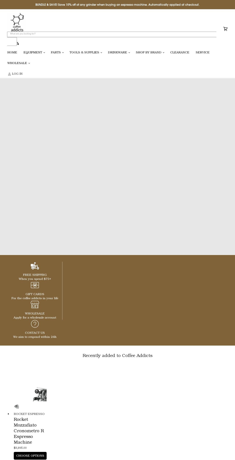 coffeeaddicts.ca shopify website screenshot