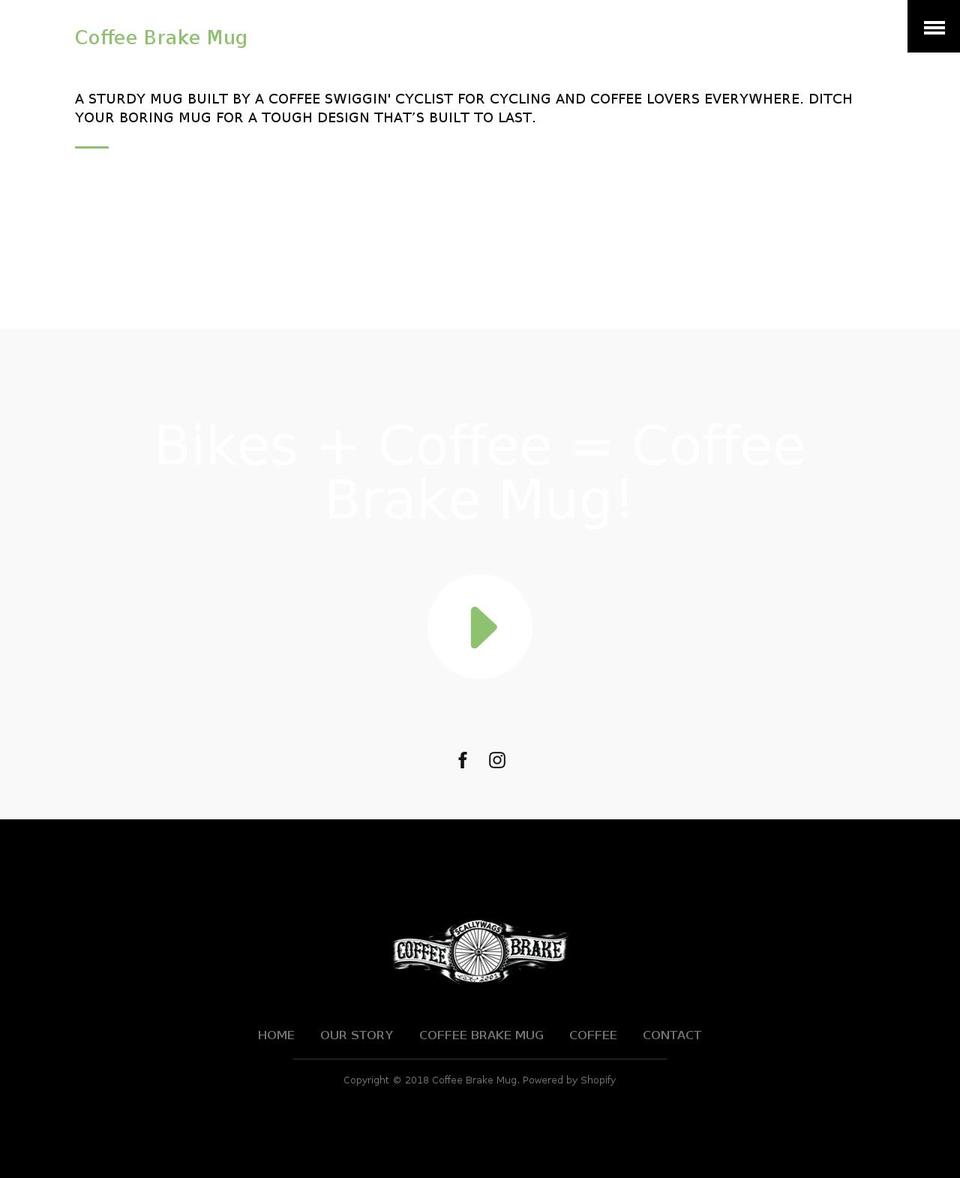 coffeebrakemug.com shopify website screenshot