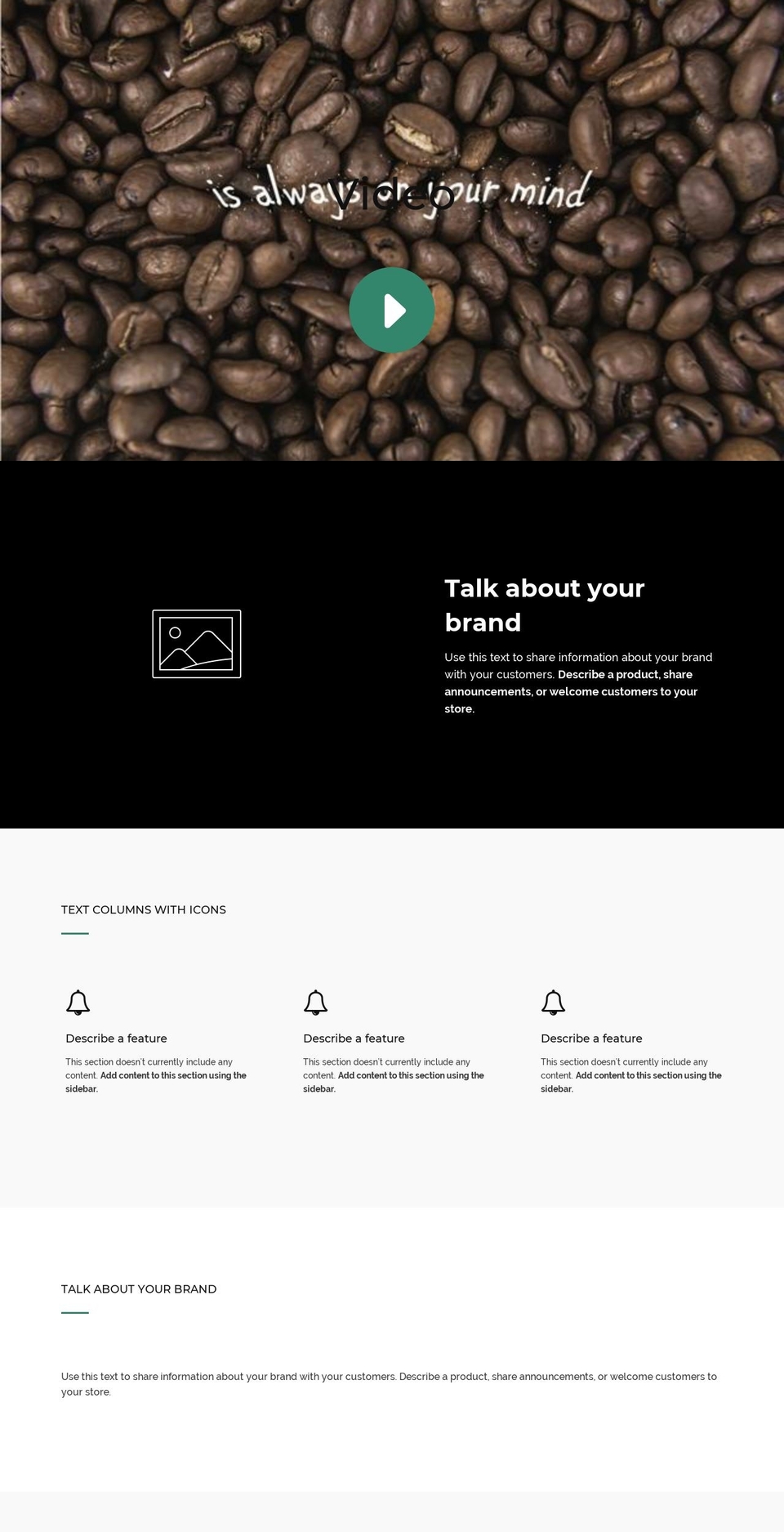 coffeebrand.us shopify website screenshot