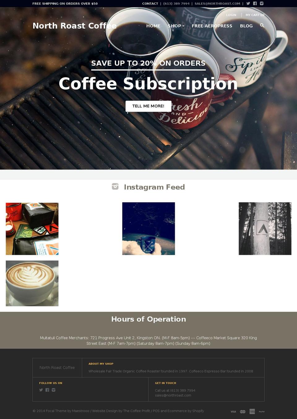coffeeco.ca shopify website screenshot