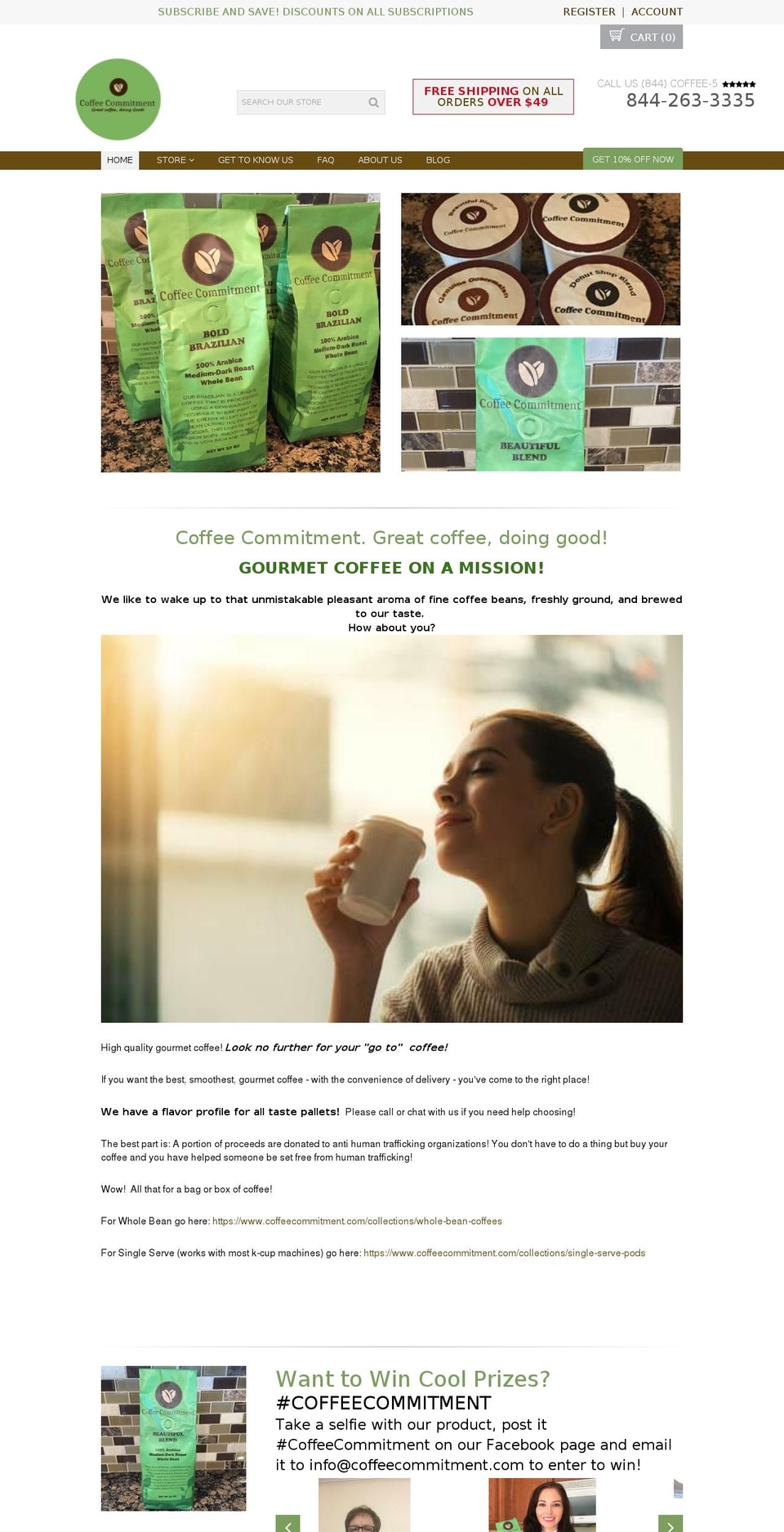 proven-profitable-theme-9-2 Shopify theme site example coffeecommitment.com