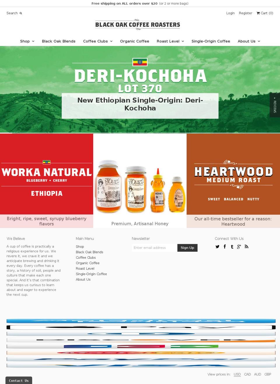 Black Oak Weekend 013117 - Bold Fix Shopify theme site example coffeecritic.com