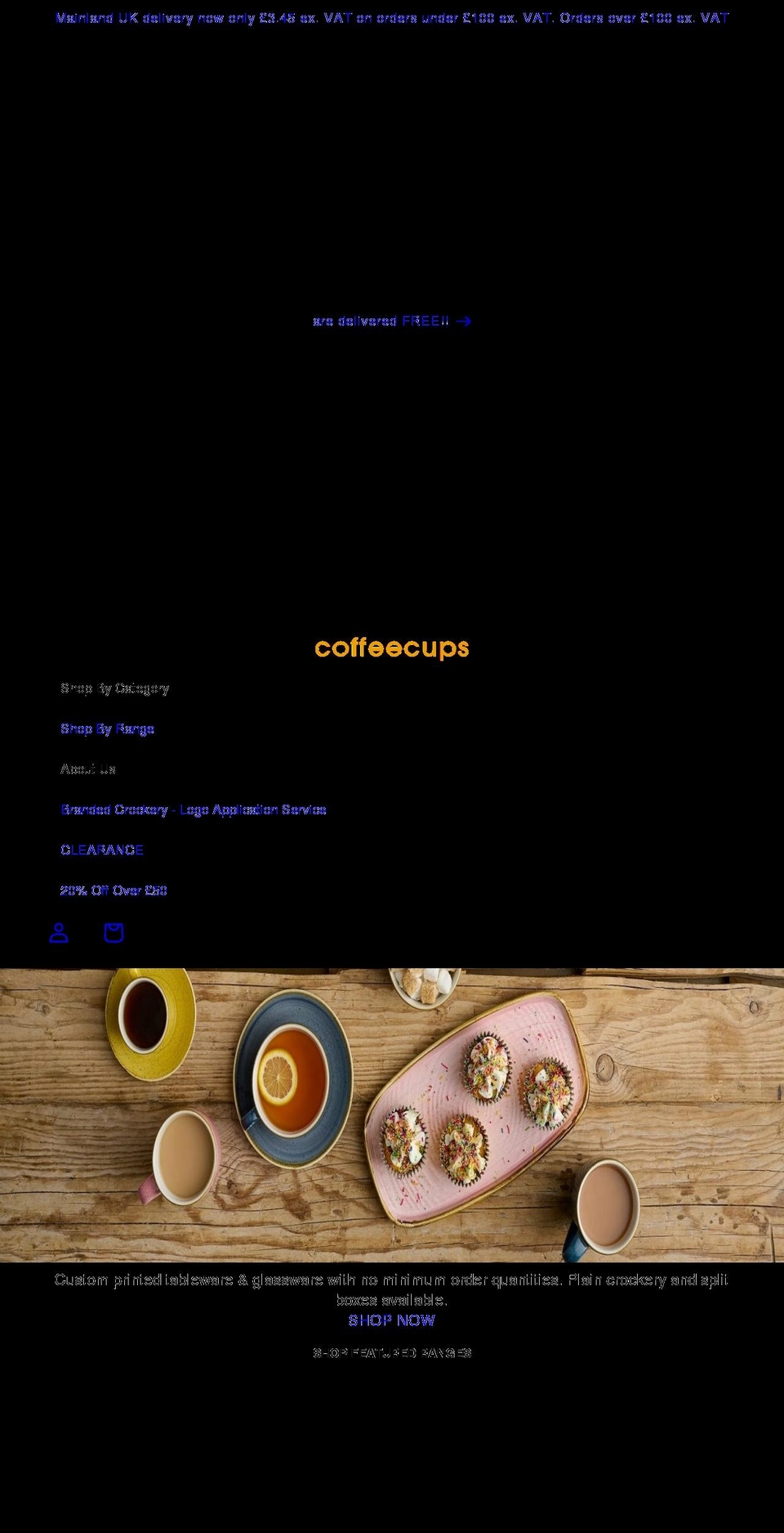 coffeecups.co.uk shopify website screenshot