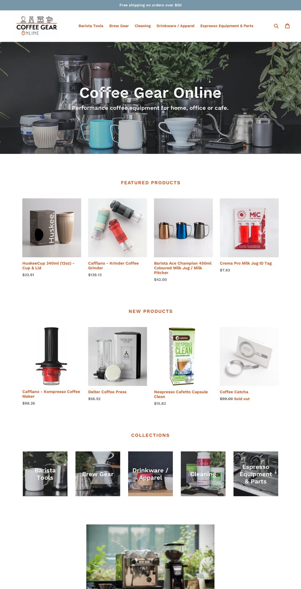 coffeegear.online shopify website screenshot