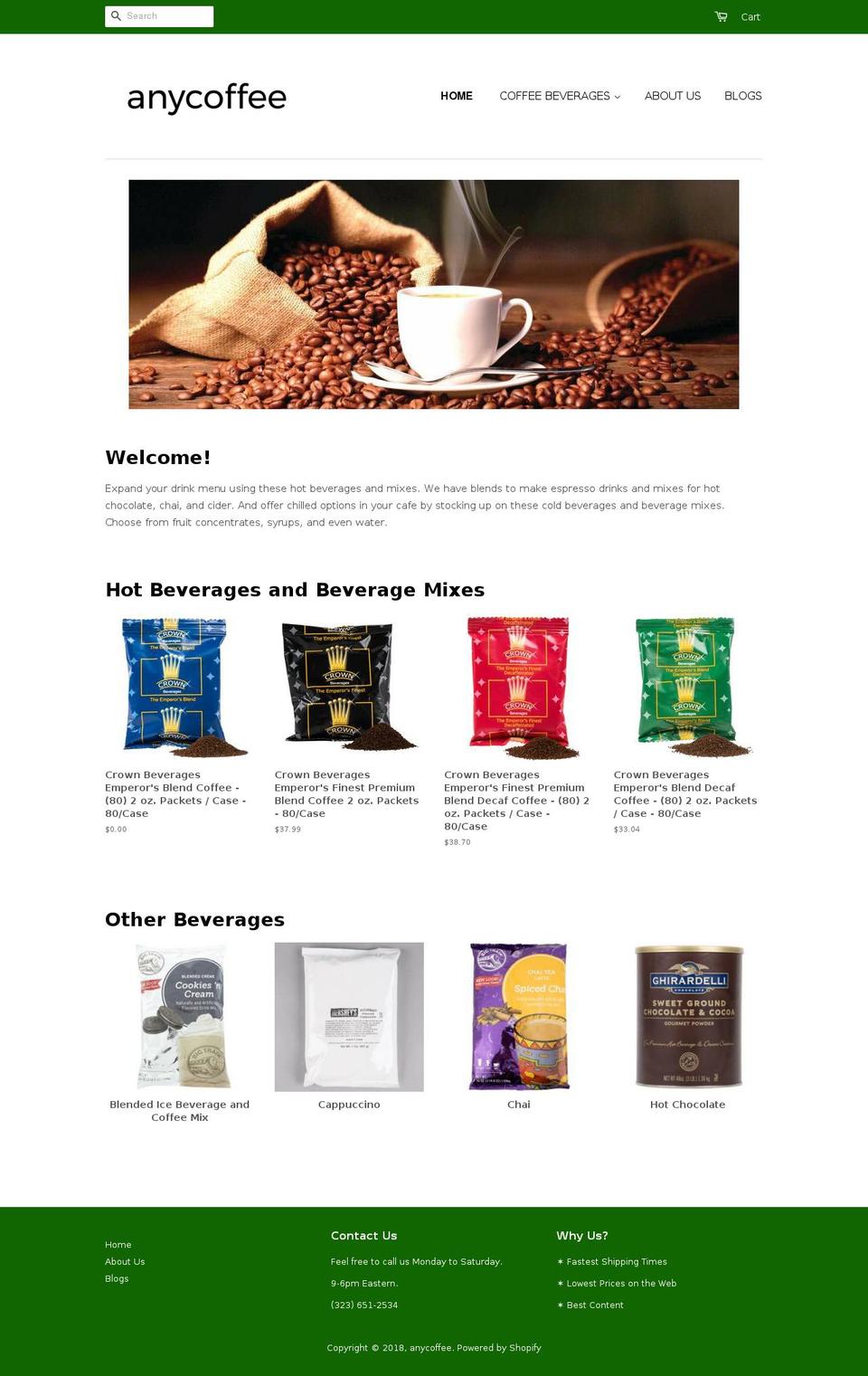 coffeegoer.com shopify website screenshot