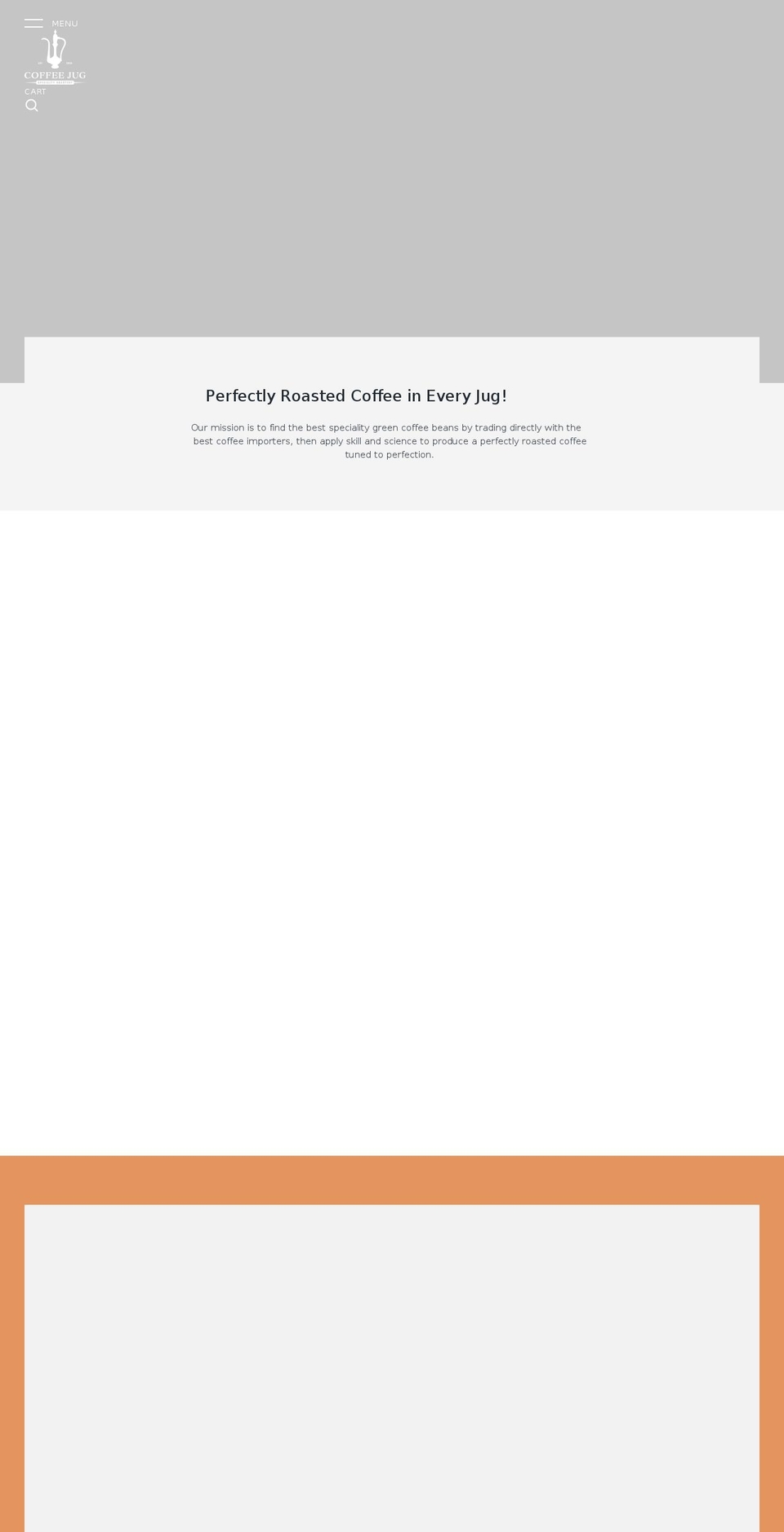 coffeejugroastery.com shopify website screenshot