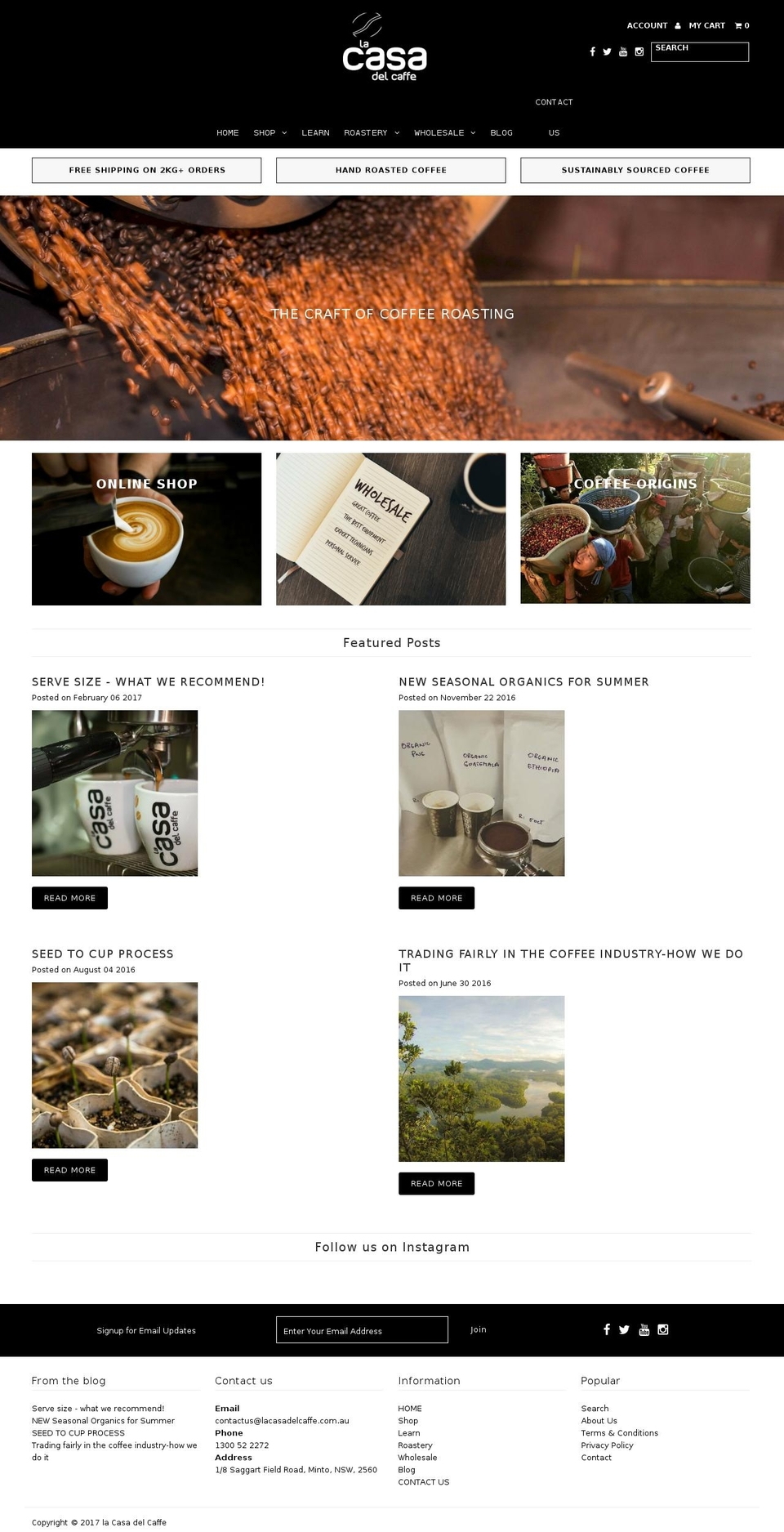 coffeeman.com.au shopify website screenshot