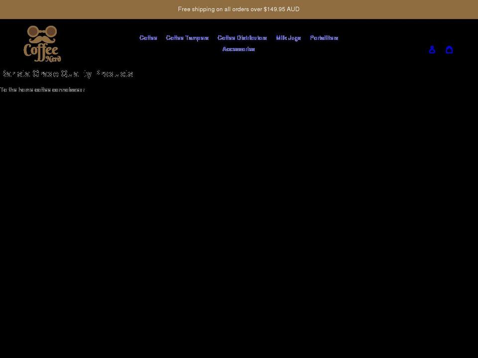 coffeenerd.com.au shopify website screenshot