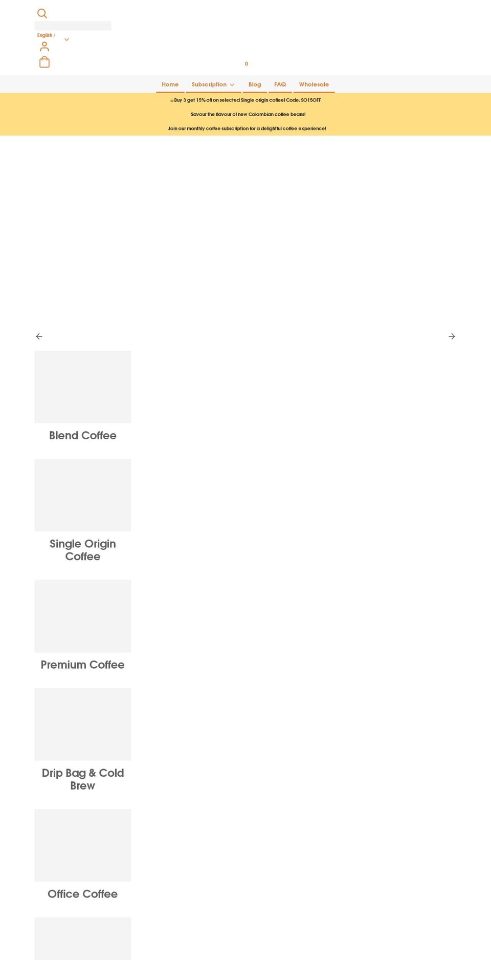 coffeeroasters.com.hk shopify website screenshot