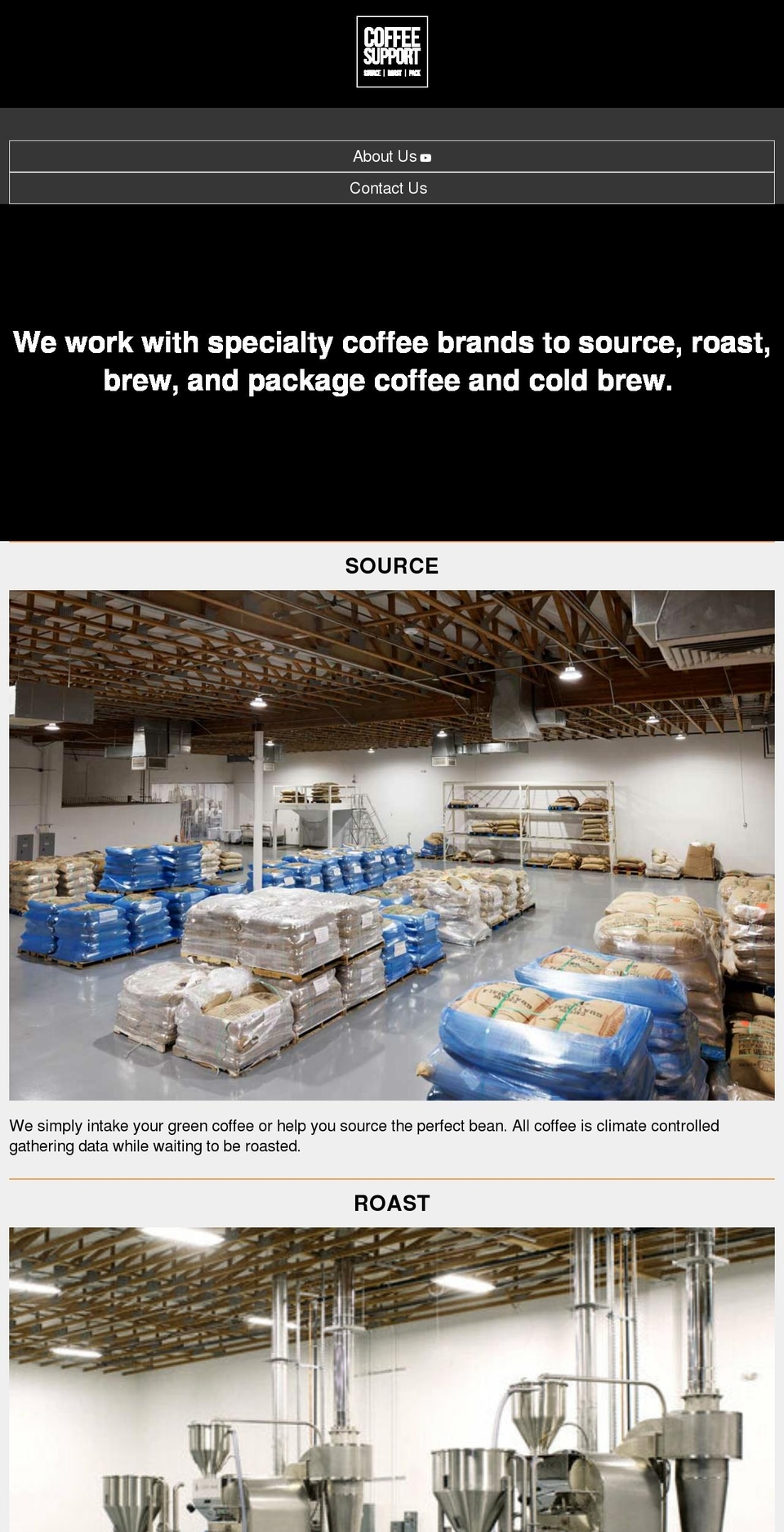 coffeesupport.com shopify website screenshot