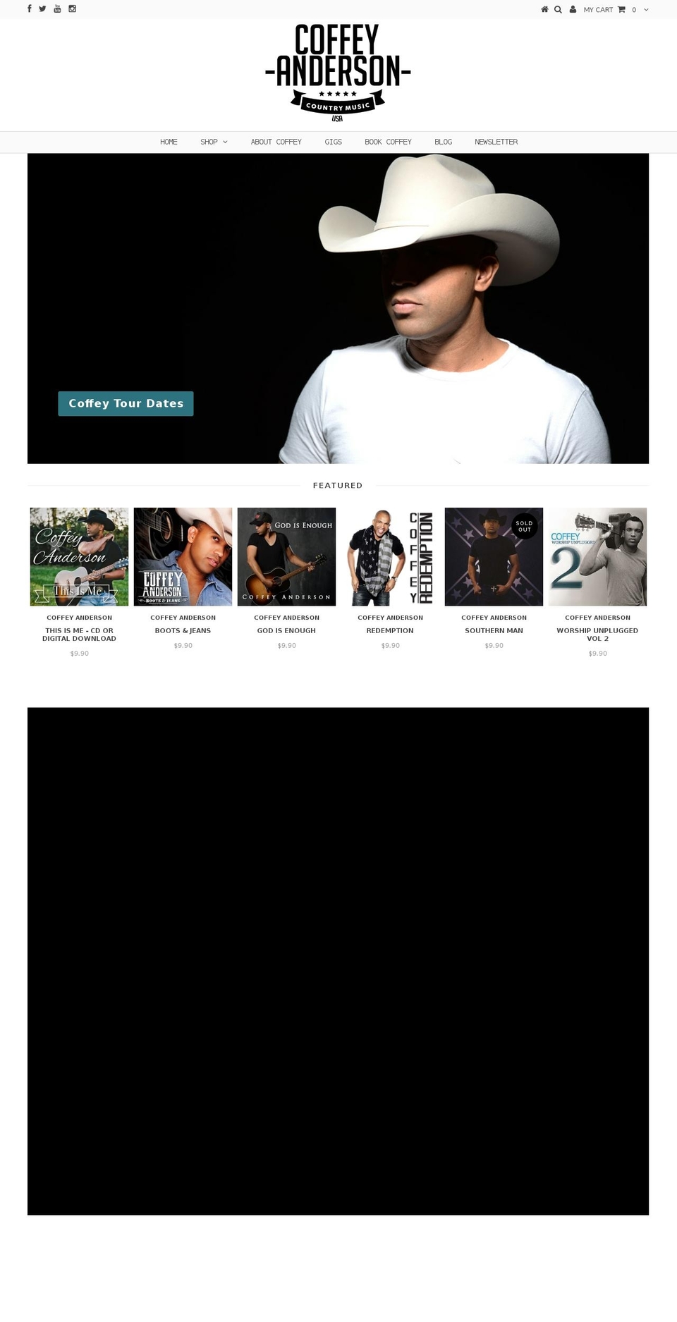 coffeyanderson.com shopify website screenshot