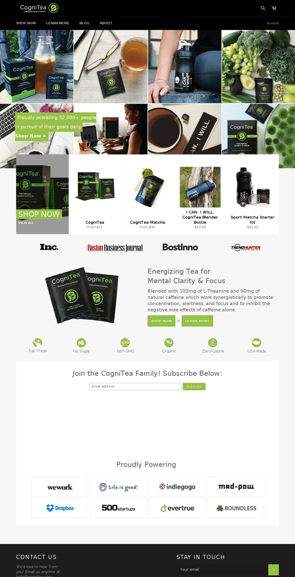 cognitea.com shopify website screenshot