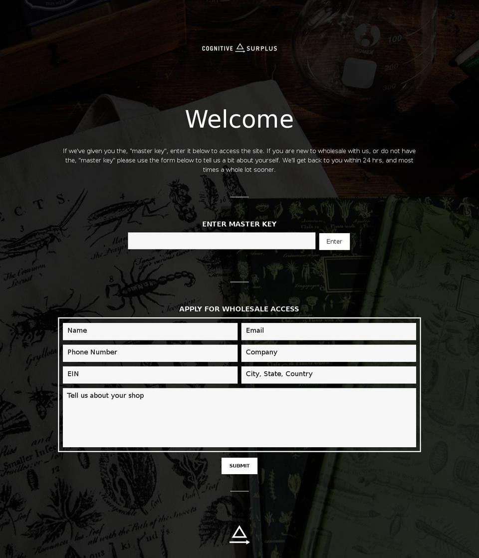 cognitivewholesale.com shopify website screenshot