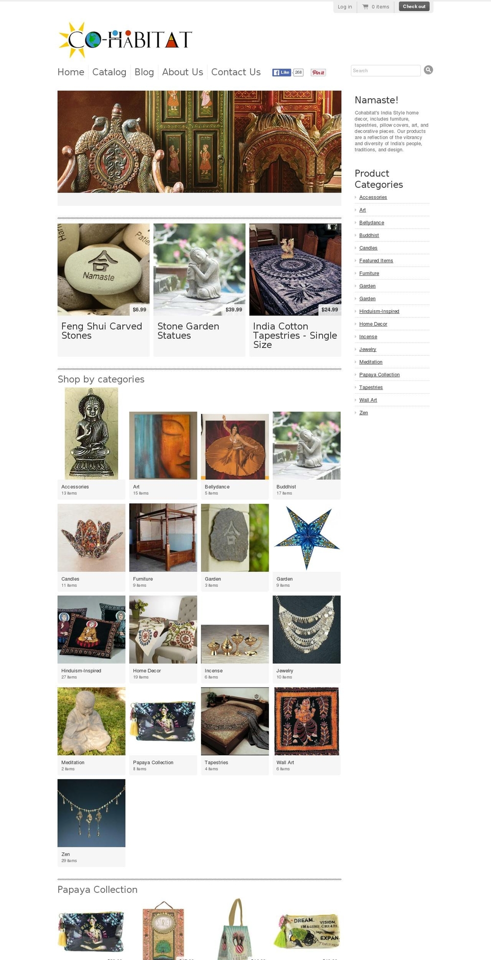 cohabitathome.com shopify website screenshot