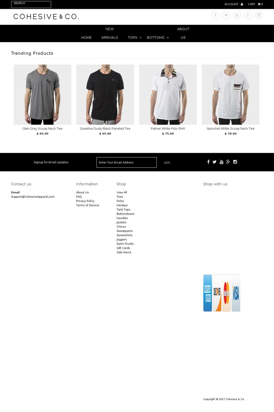 cohesiveandco.com shopify website screenshot