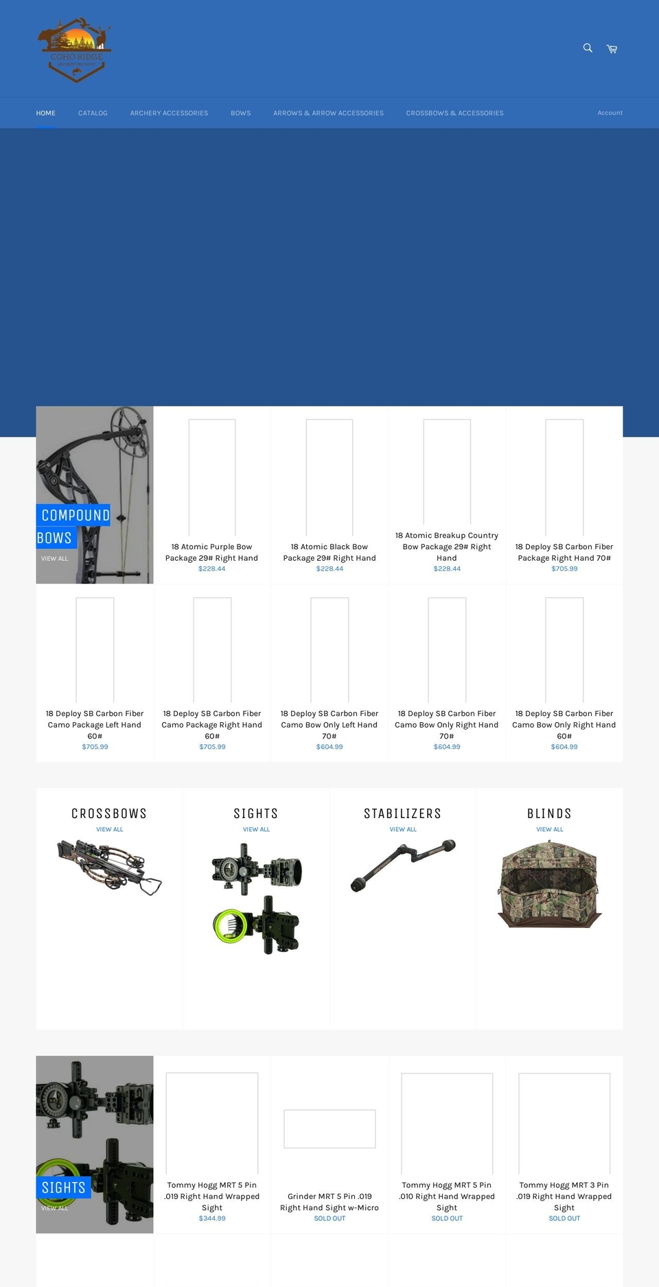 cohoridge.com — Shopify storefront screenshot