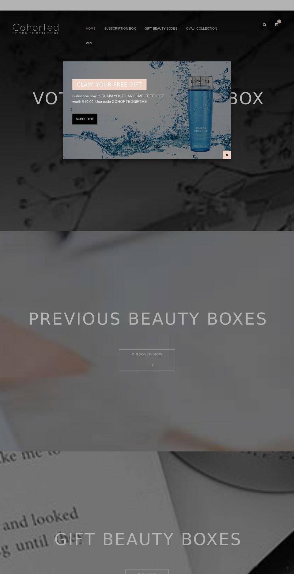 bazien-layout-5 Shopify theme site example cohorted.co.uk