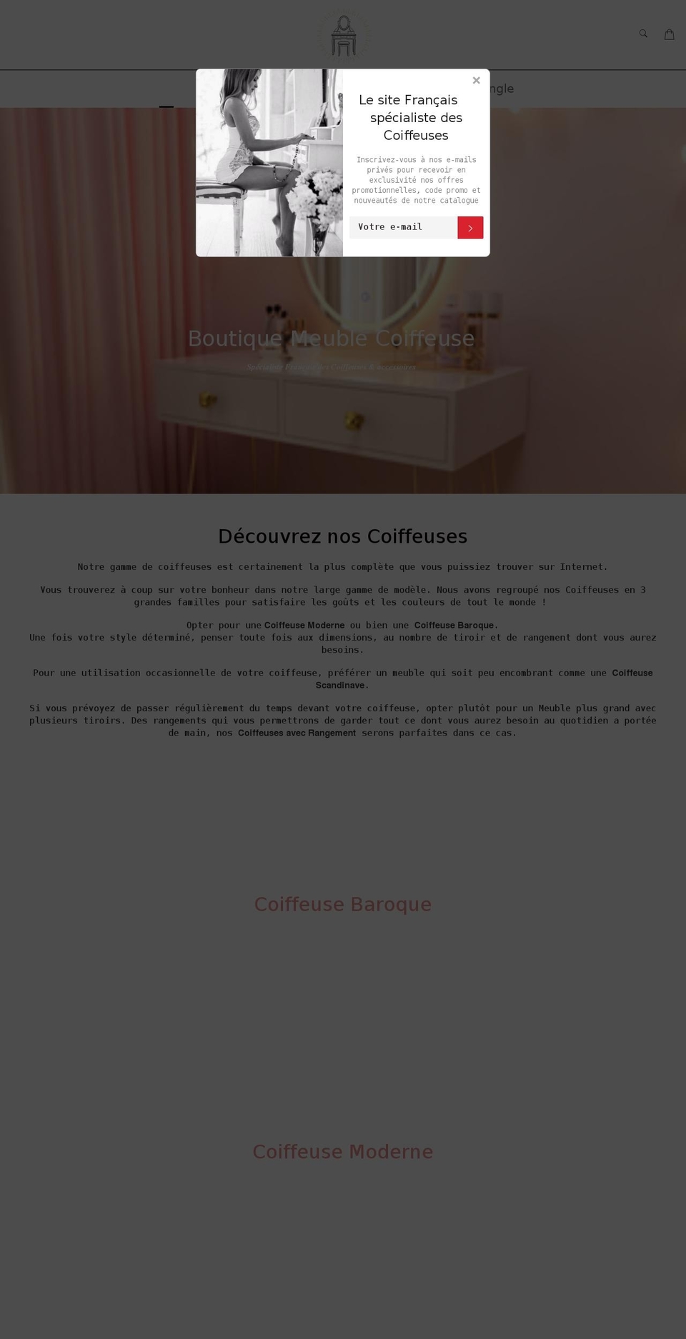 Billionaire-theme-seo Shopify theme site example coiffeuse-meuble.com